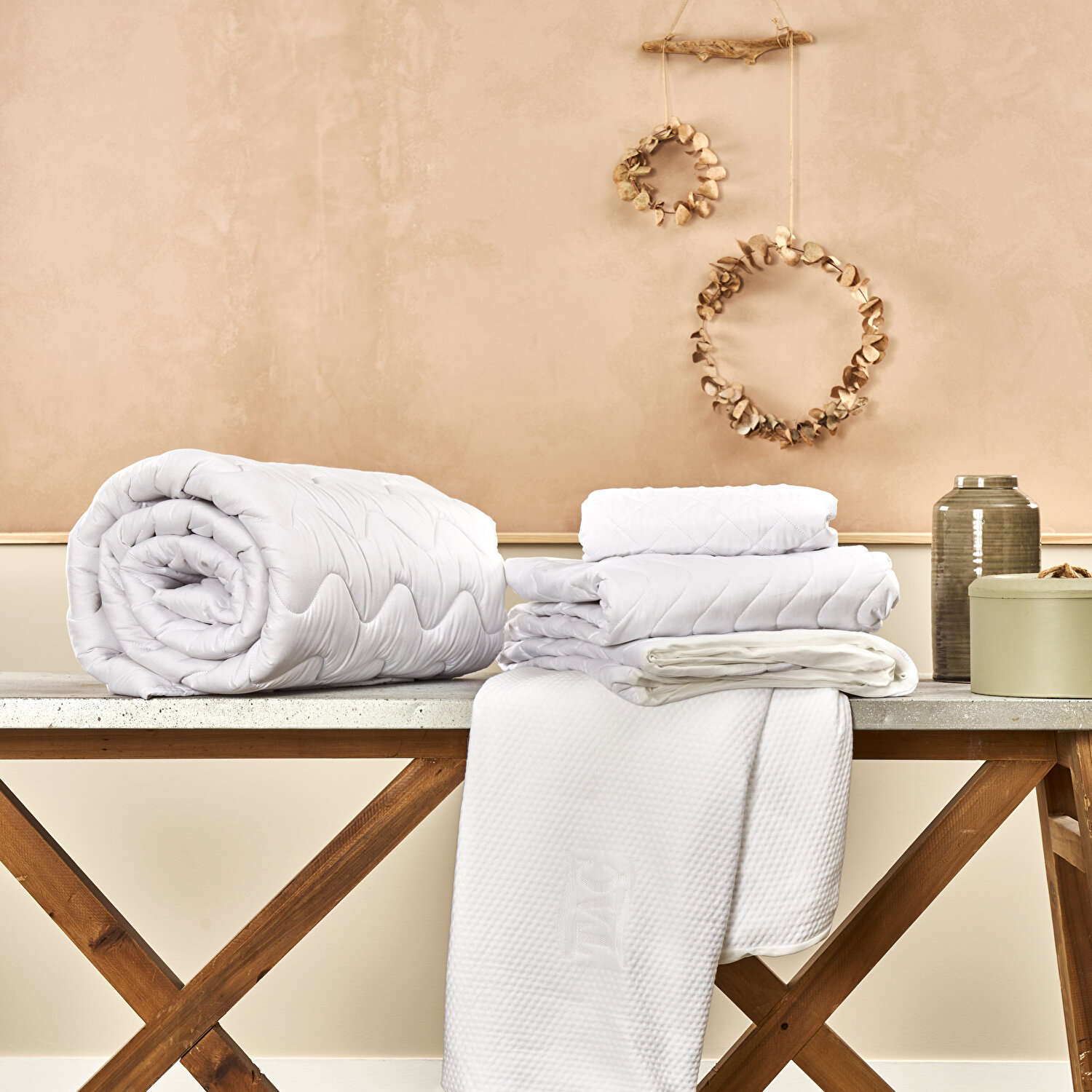 Taç Eco Care Tek Kişilik Sıvı Geçirmez Yatak Alezi Beyaz