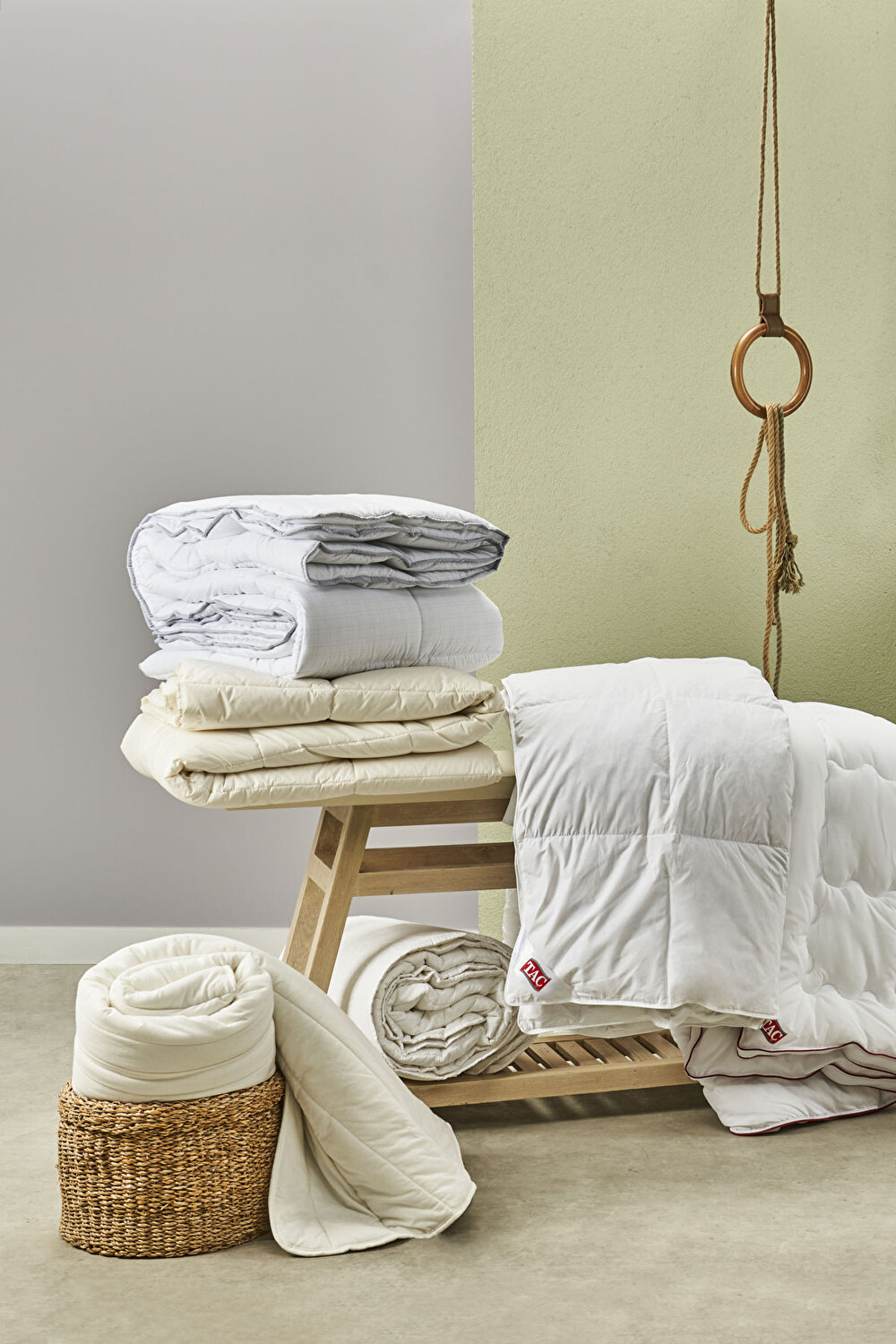 Taç Balance Mikrojel Tek Kişilik Yorgan Beyaz