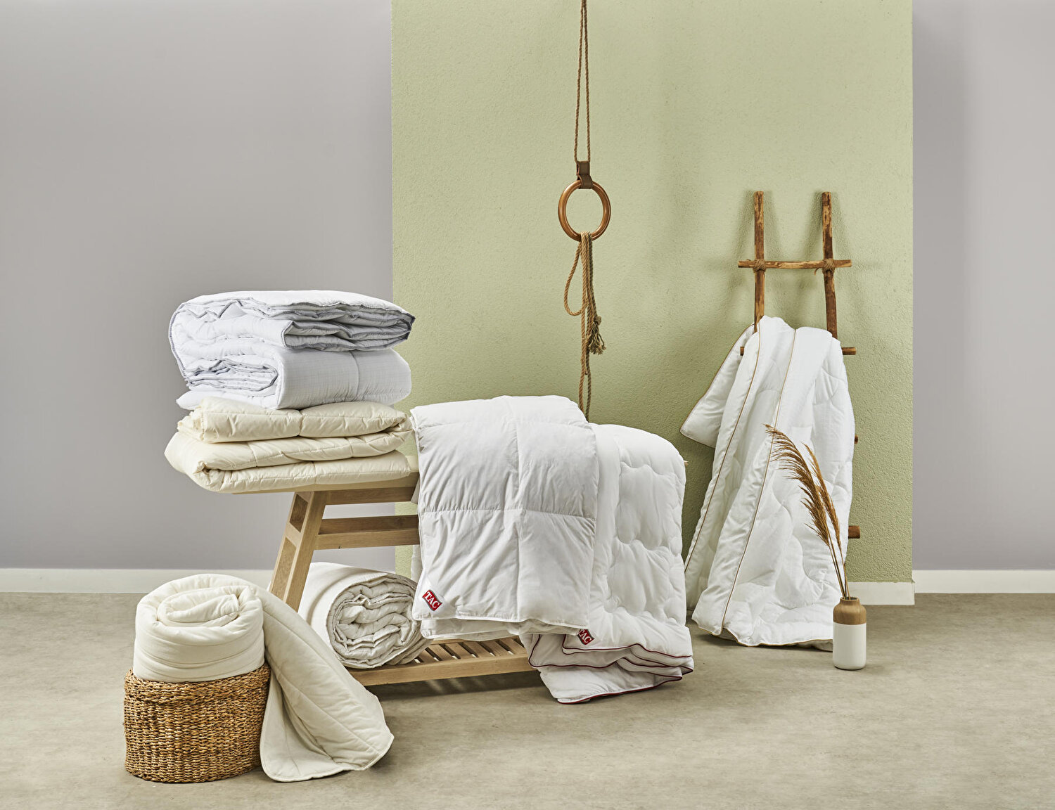 Taç Balance Mikrojel Tek Kişilik Yorgan Beyaz