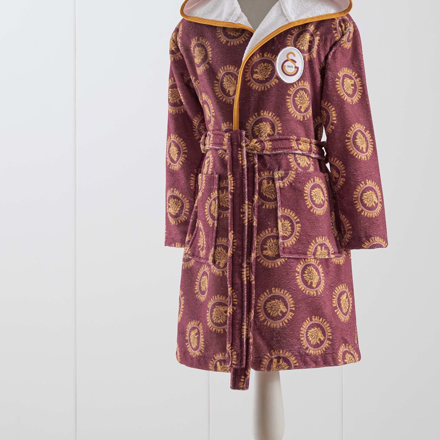 Taç Lisanslı Galatasaray 1905 6-8 Yaş Çocuk Baskılı Bornoz