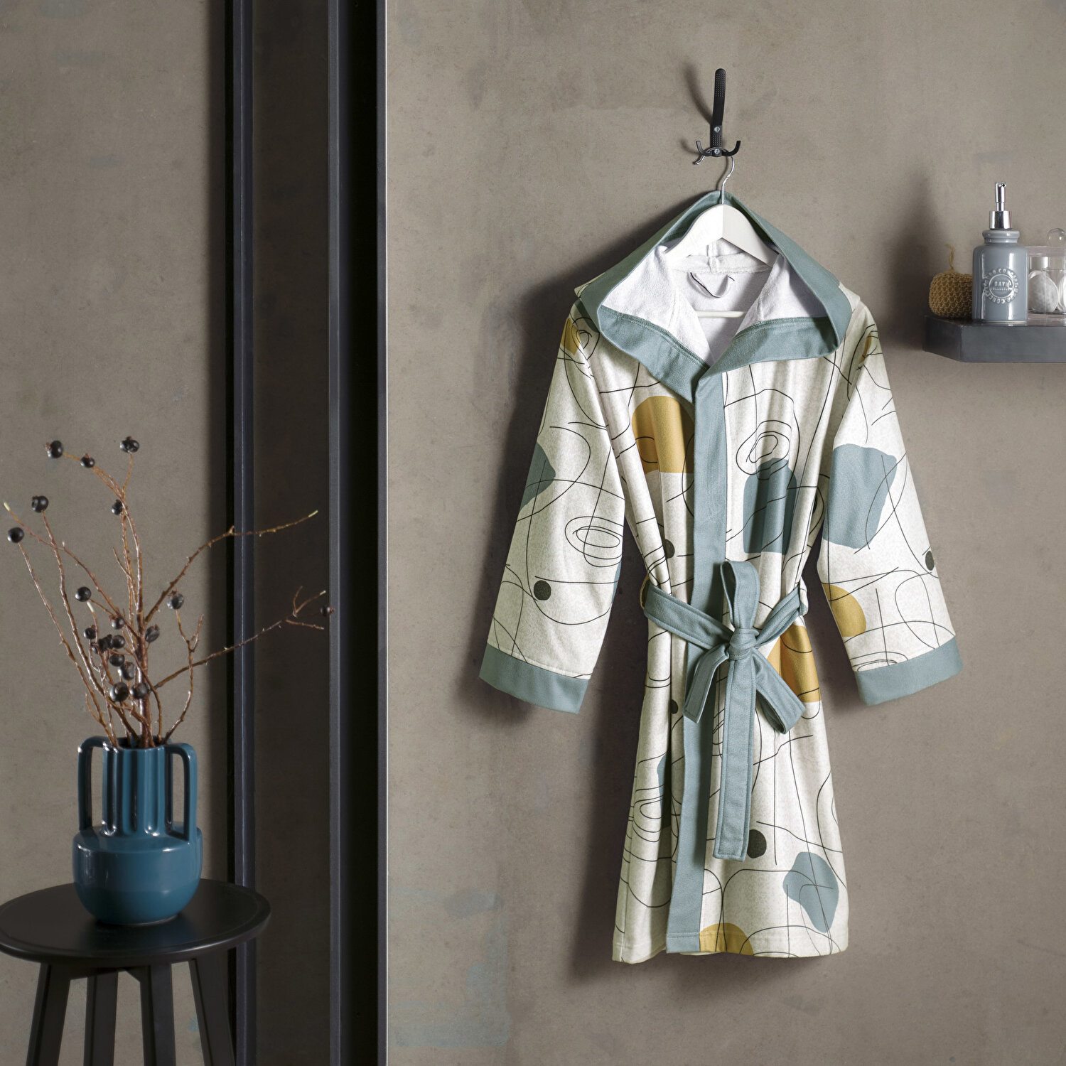 Taç Edna Pamuk 15-18 Yaş Genç Bornoz Mint