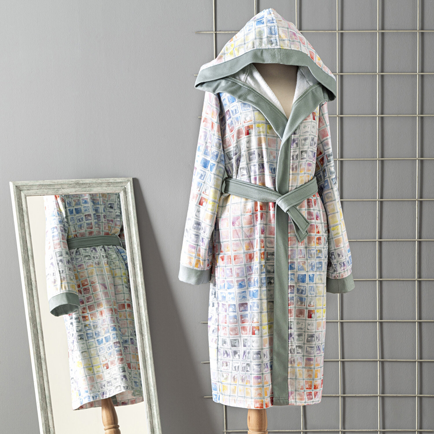 Taç Charmian Pamuk L/XL Genç Bornoz Çok Renkli