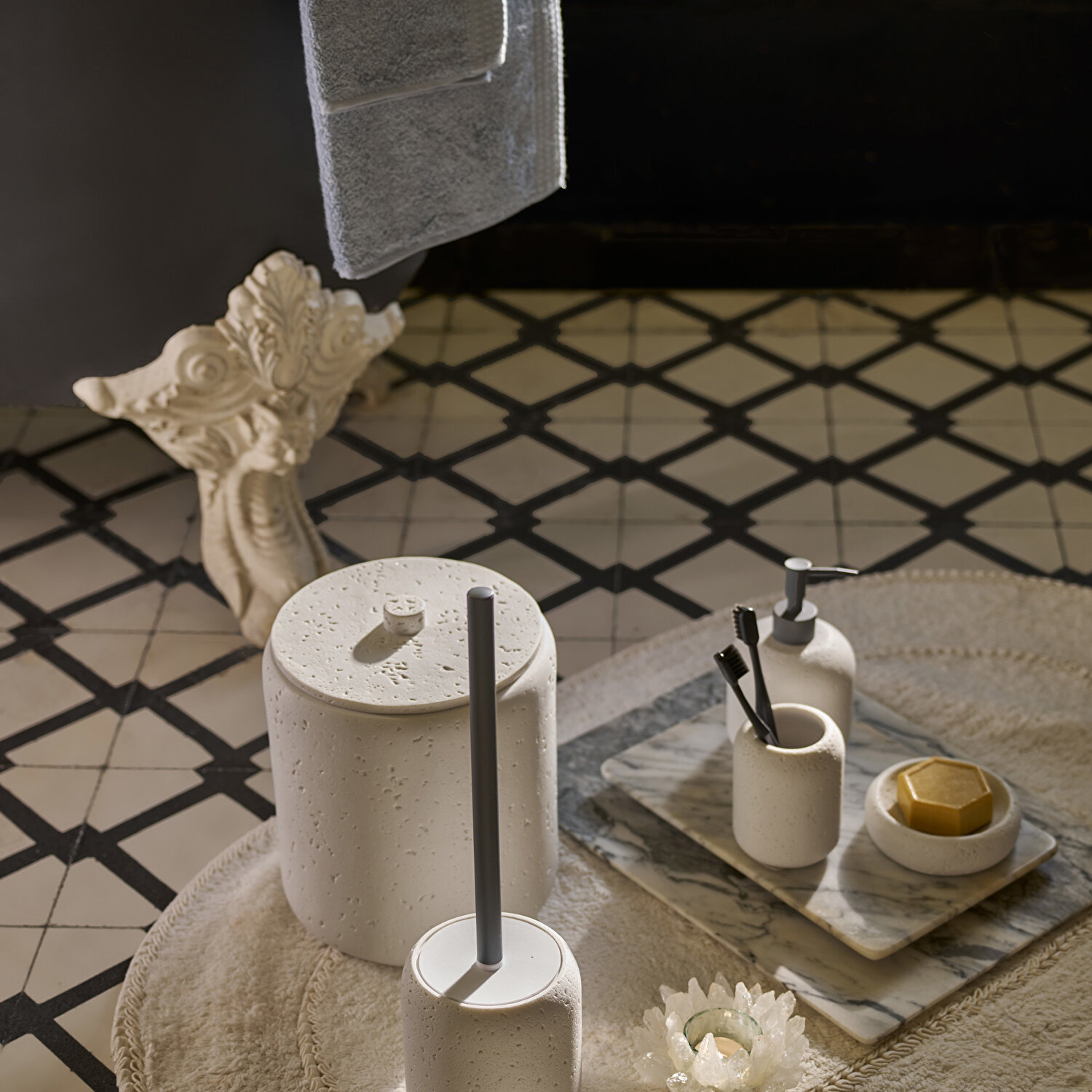 Linens Lumıa 11,6X38,5 cm Tuvalet Fırcası Beyaz