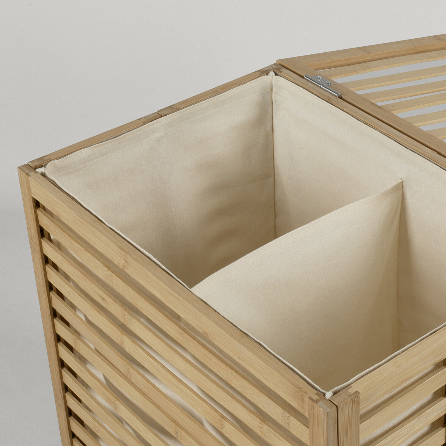 Linens Wooden Ahşap 53X36X60 cm Çamaşır Sepeti Naturel