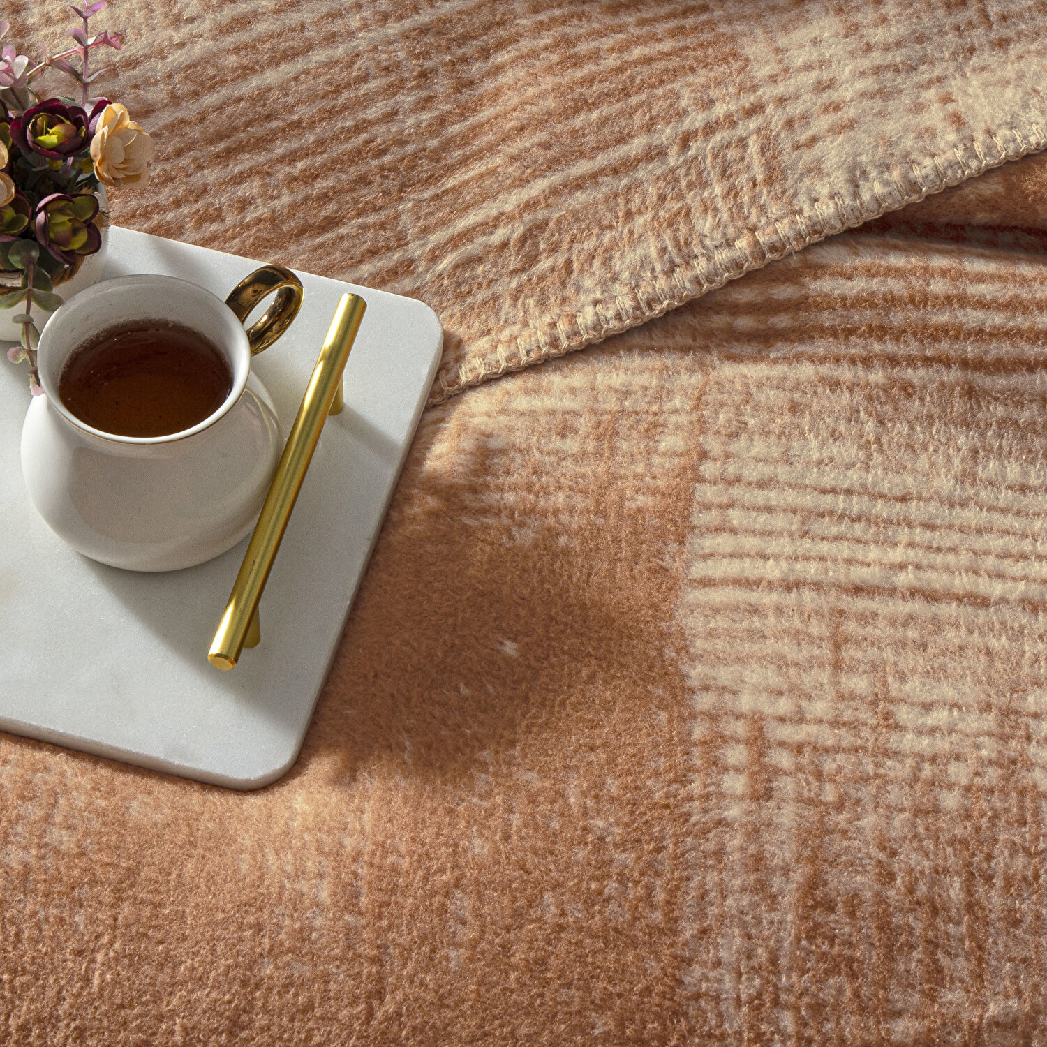 Taç Ziggy Pamuk Tek Kişilik Battaniye Taba