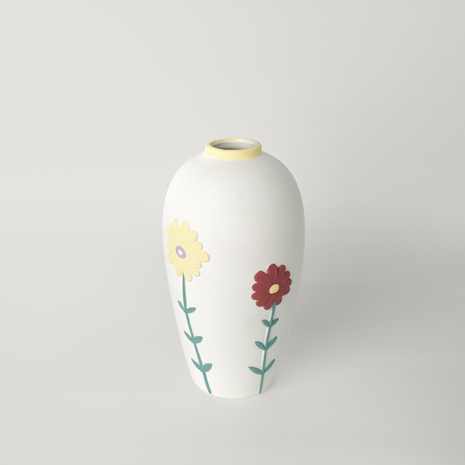 Linens Liva 14x15x27 cm Vazo Beyaz