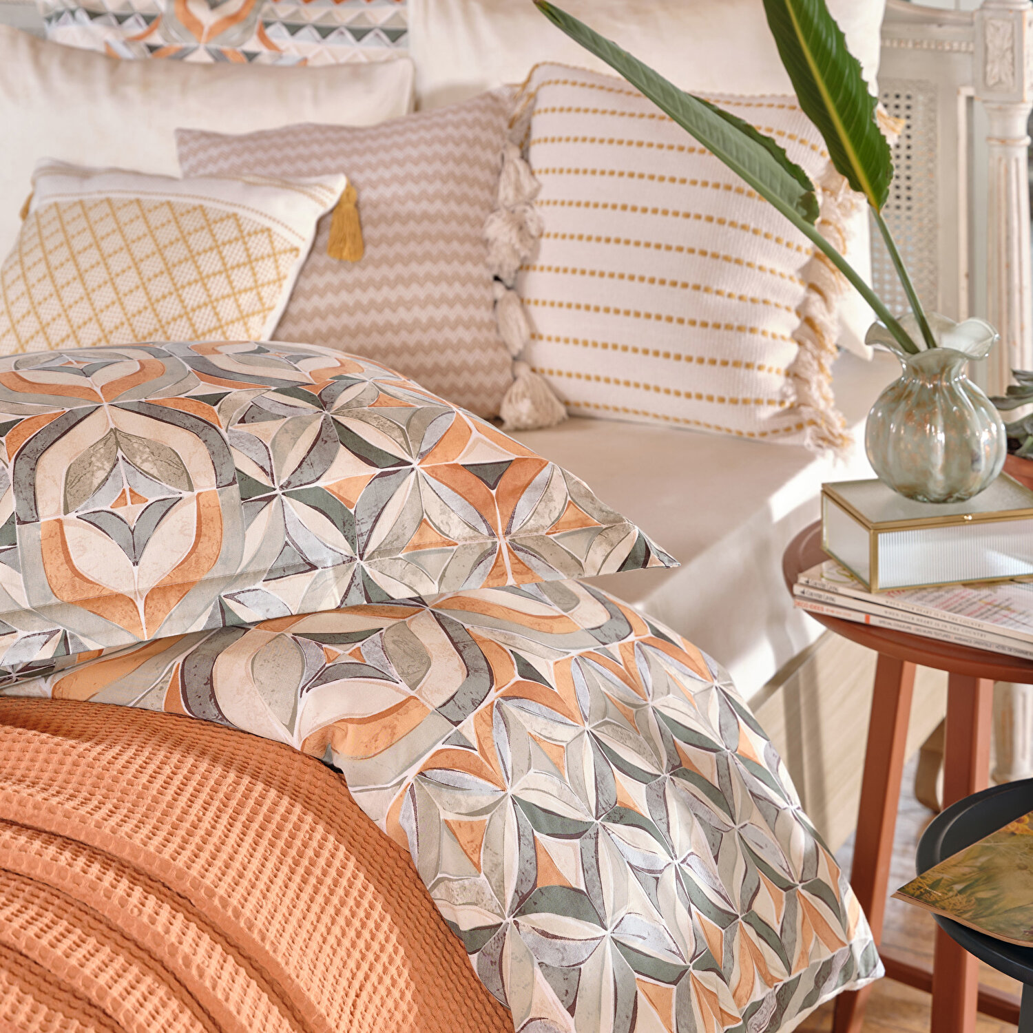 Linens Tendai 45x45 cm Kırlent Kılıfı Vizon