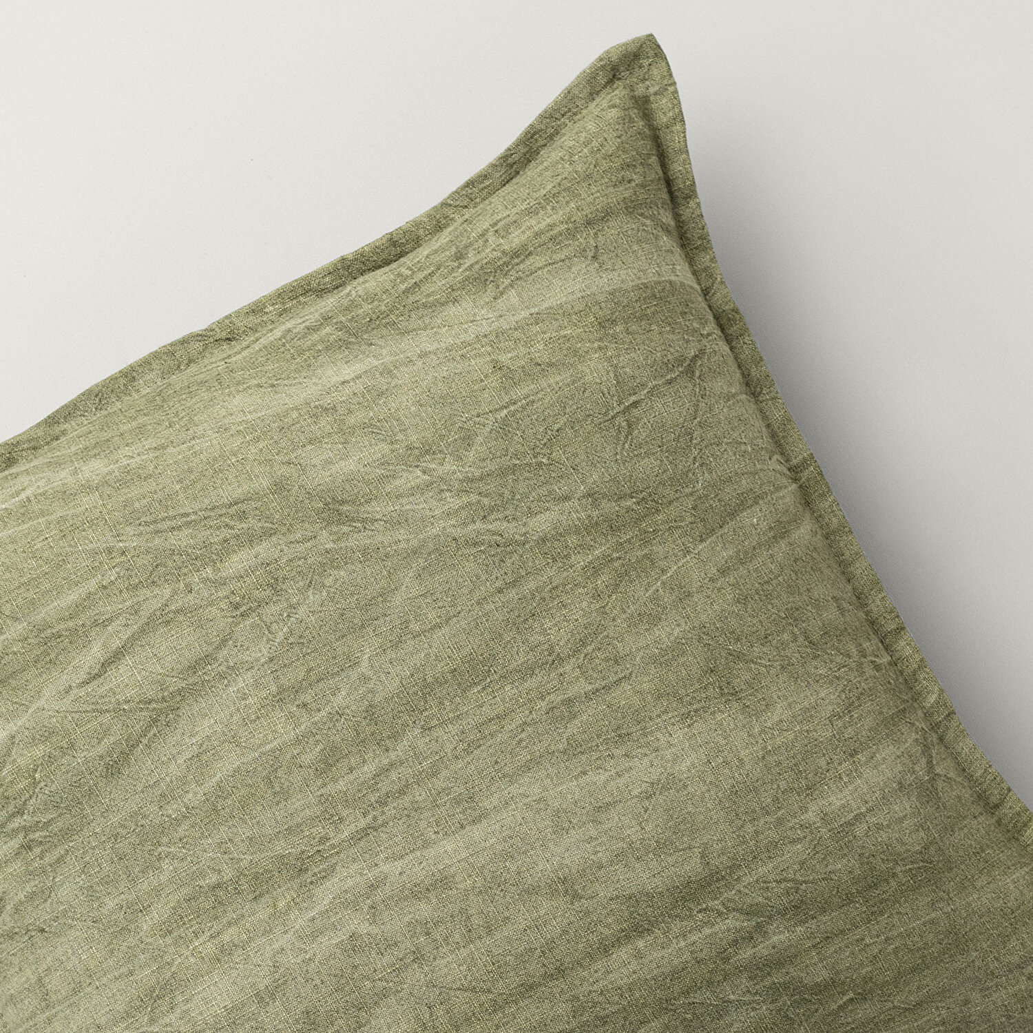 Linens Willy Kırlent Kılıfı 45x45 cm Haki