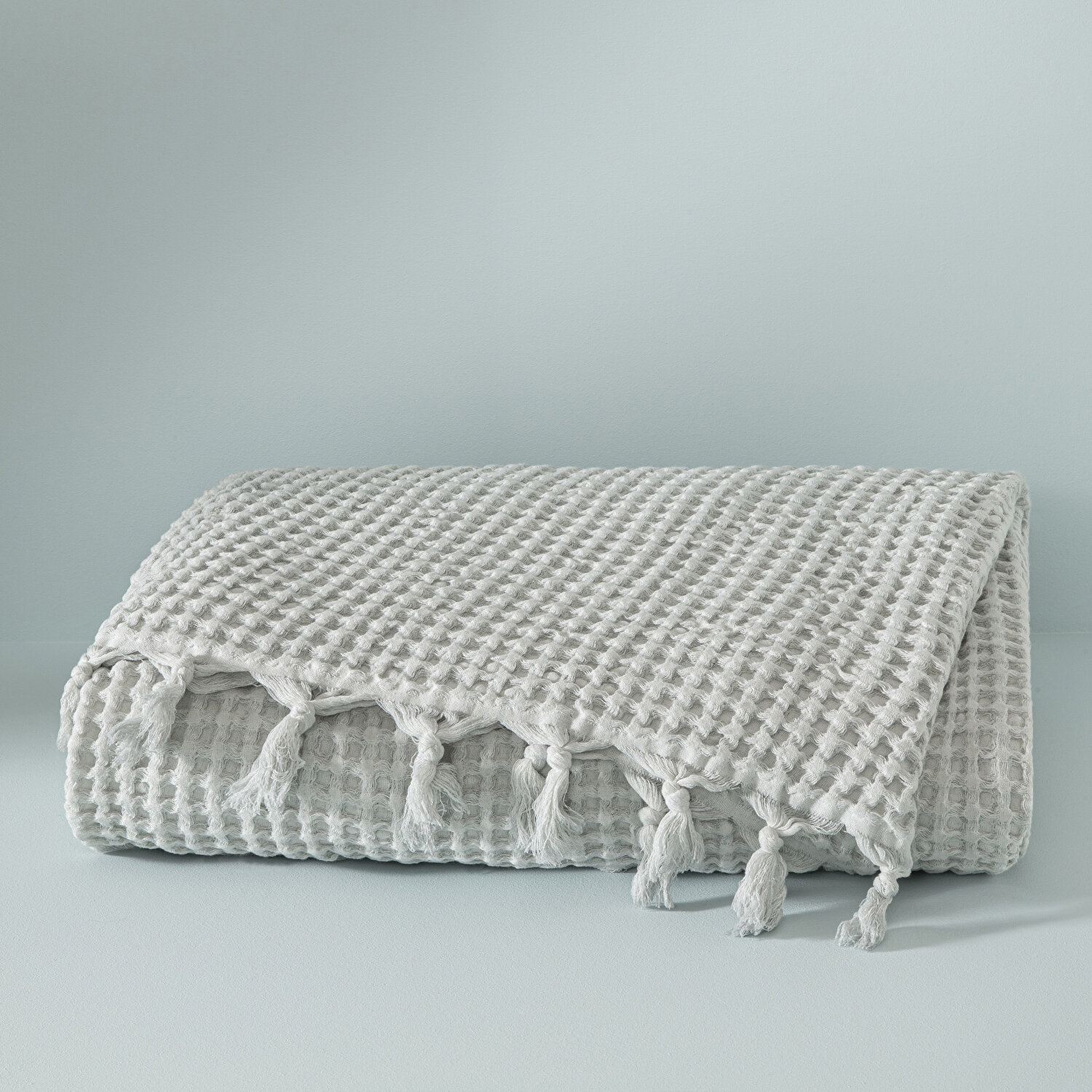 Taç Butik Göcek Pike Pamuk Çift Kişilik Pike Gri