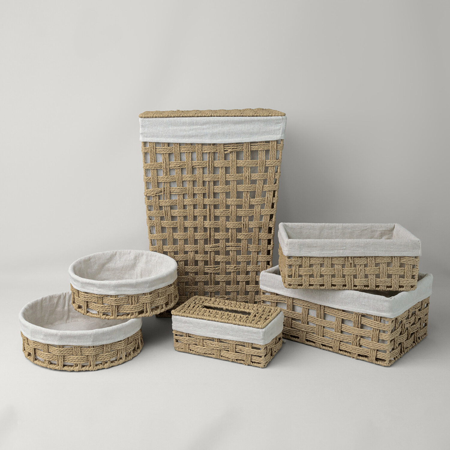 Linens Tidy Sepet 38x26x17,2 Cm Naturel