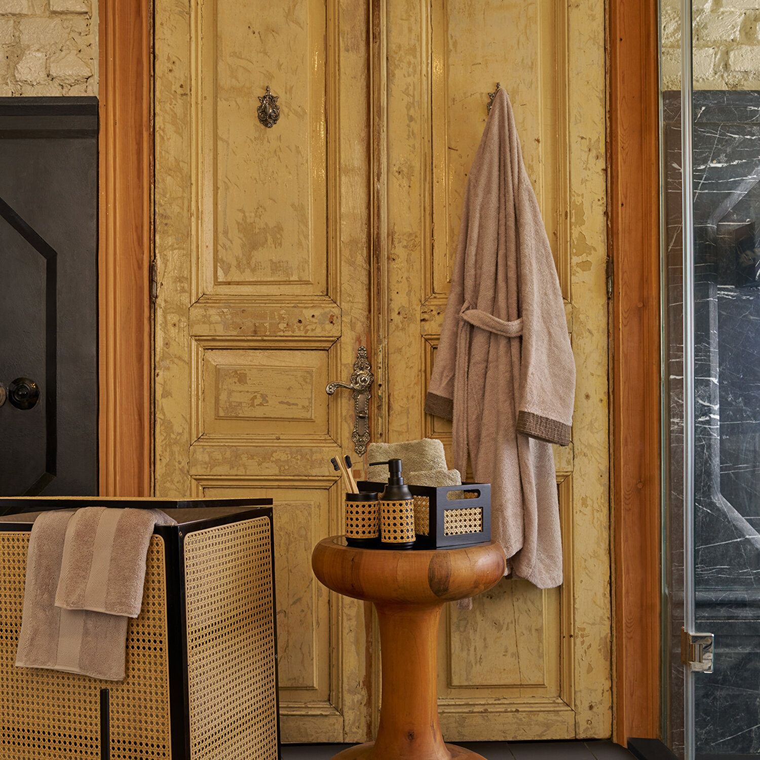 Linens Luther 25X16X12,3 cm Düzenleyici Sepet Siyah