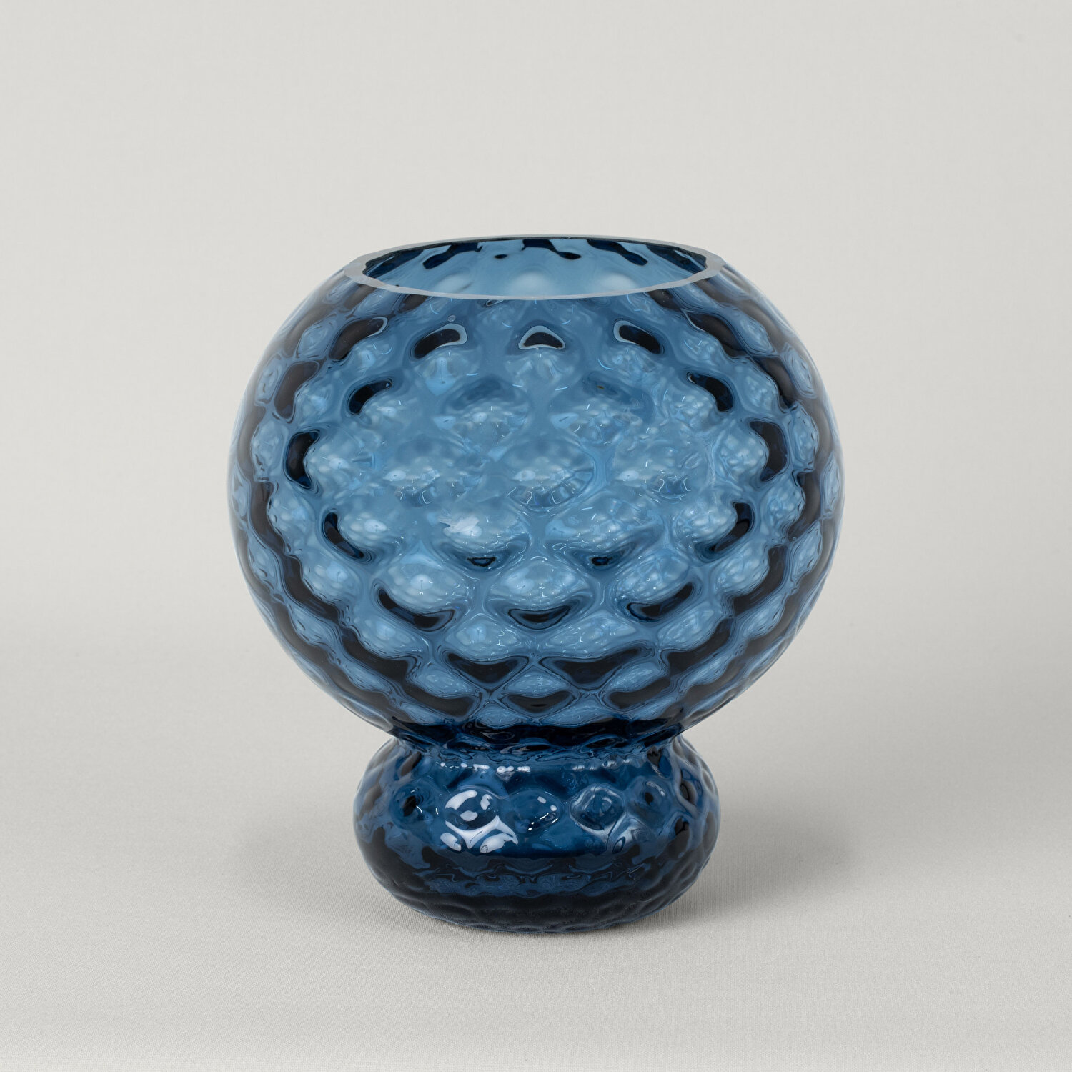 Linens Eviel 18x18x19 cm Vazo Mavi