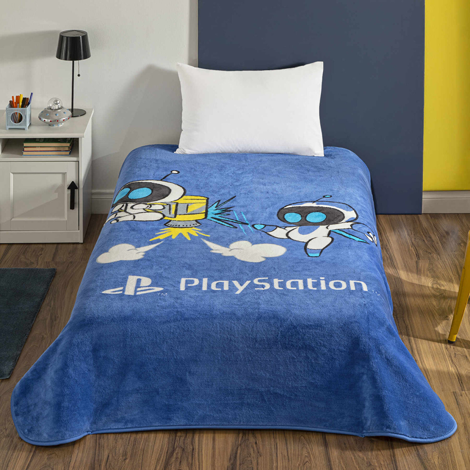 Lisanslı Playstation Astrobot Tek Kişilik Battaniye