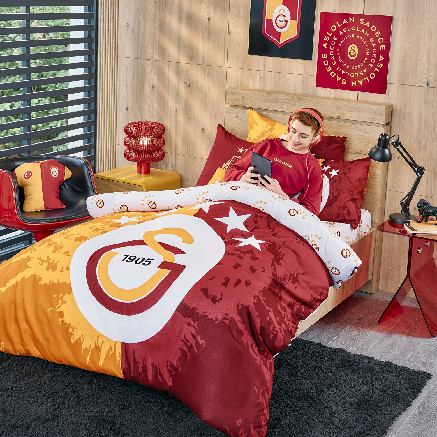 Lisanslı Galatasaray 5. Yıldız Forma Kırlent