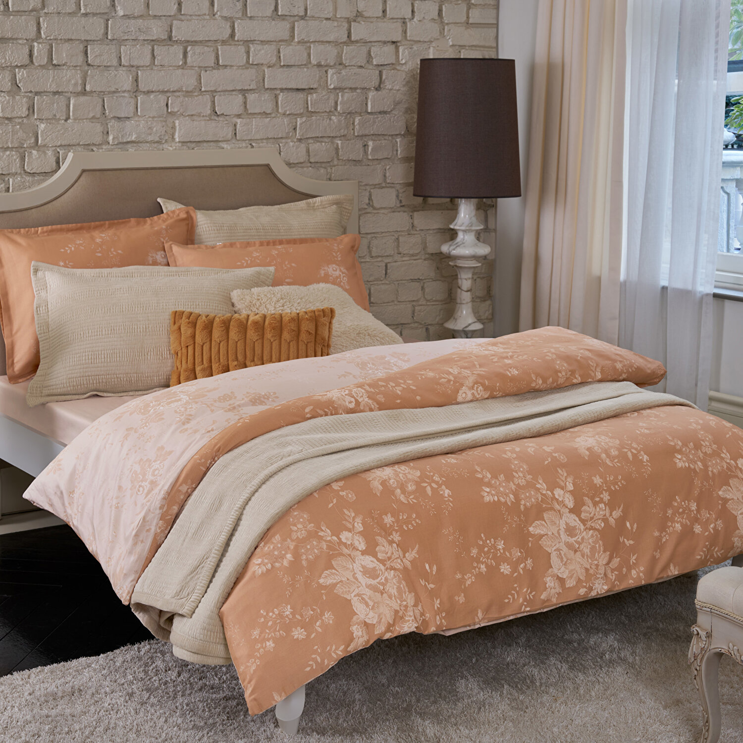 Linens Dıxıe 45x45 cm Kırlent Kılıfı Latte