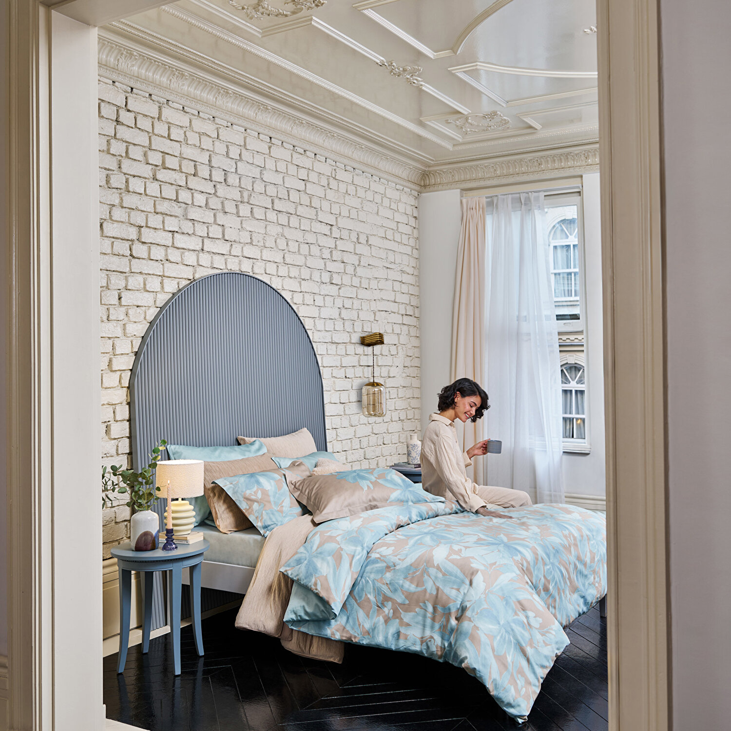 Linens Dıxıe 45x45 cm Kırlent Kılıfı Latte