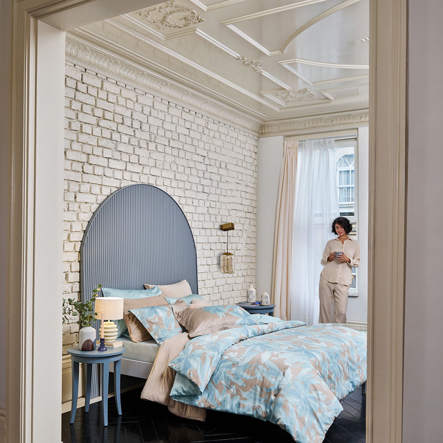 Linens Dıxıe 45x45 cm Kırlent Kılıfı Latte