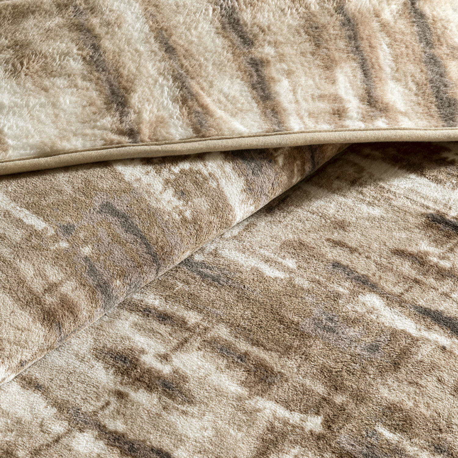 Taç Liora Tek Kişilik Battaniye Kahverengi