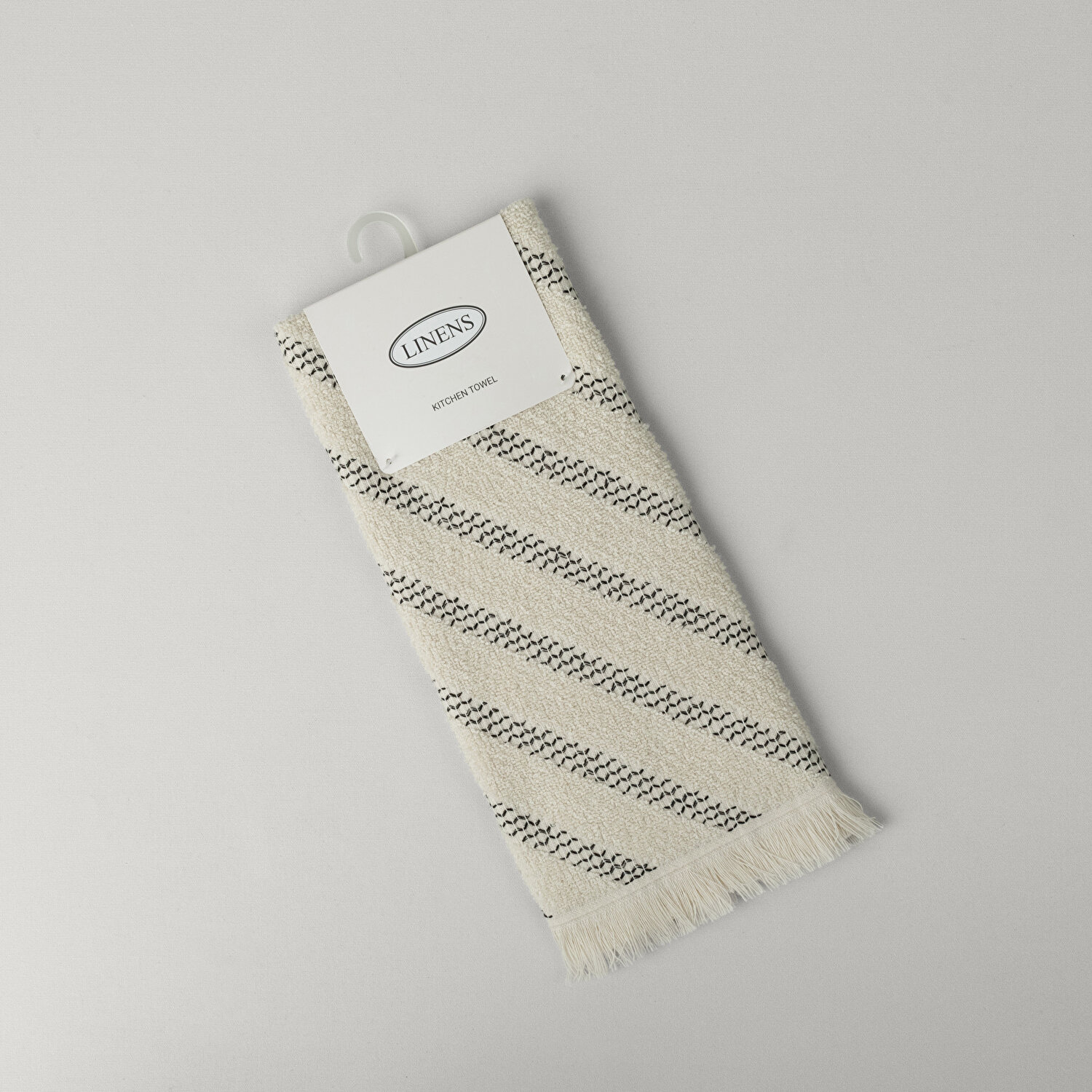 Linens Pentagon 40x60 cm Kurulama Bezi Natural-Siyah