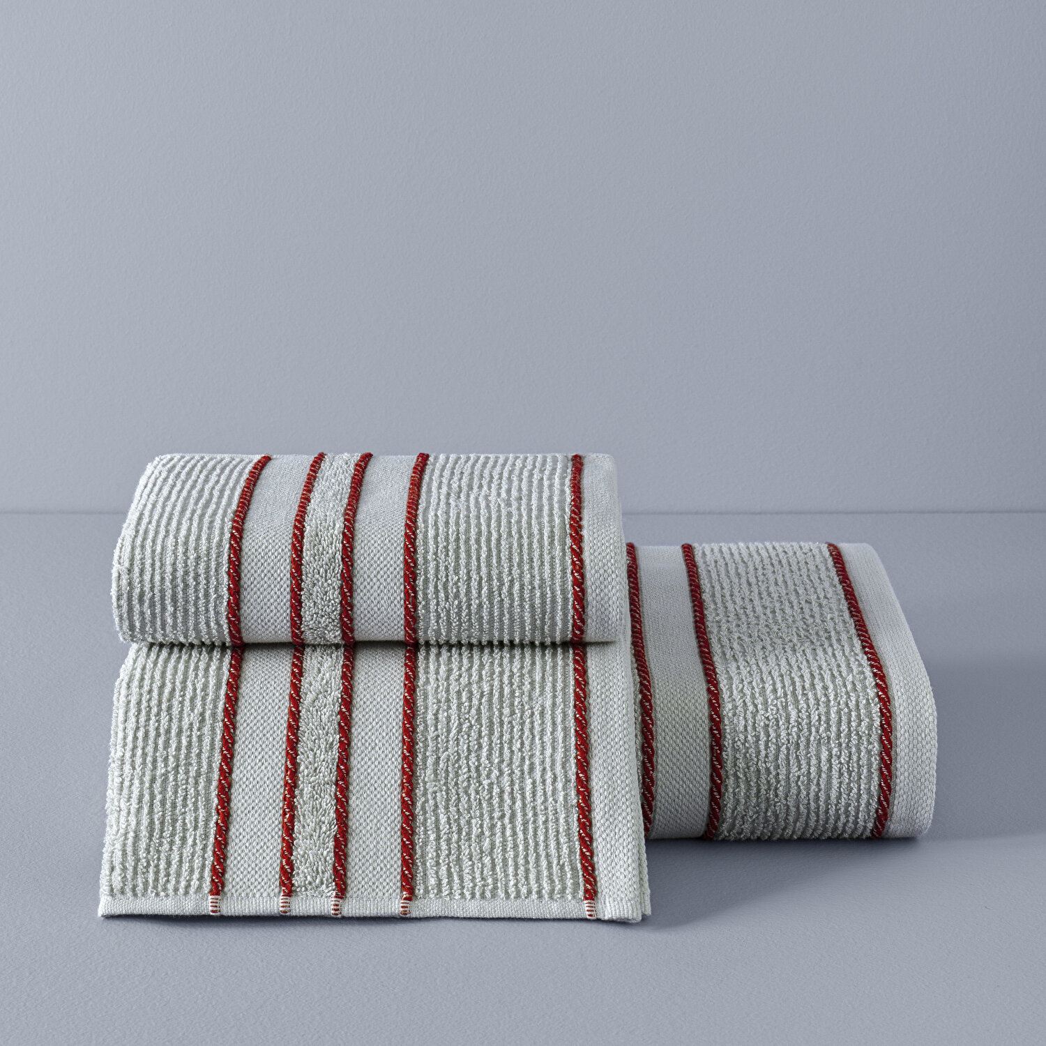 Taç Butik Doğu Ekspresi Pamuk Yüz Havlusu Gri 50x85