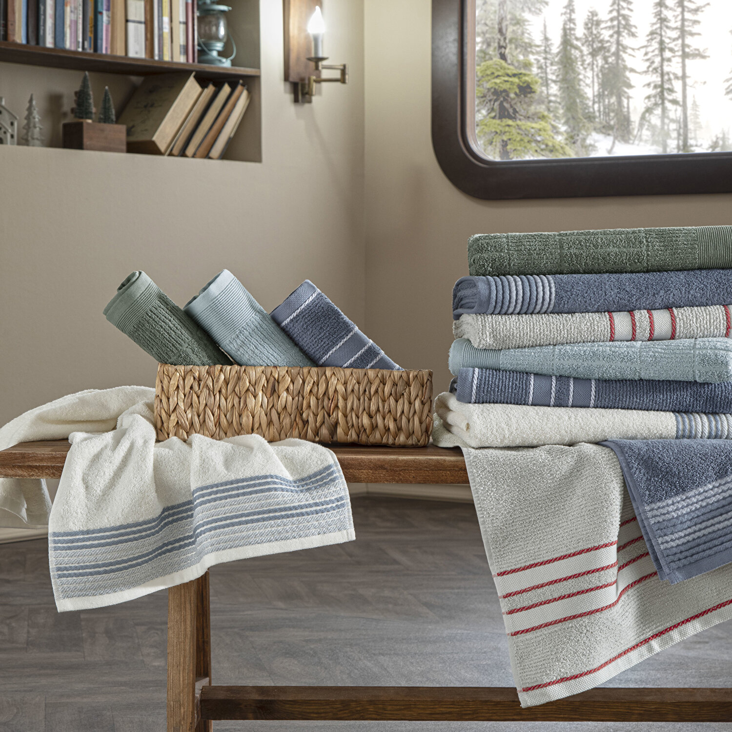 Taç Butik Doğu Ekspresi Pamuk Banyo Havlusu Mint 70x140