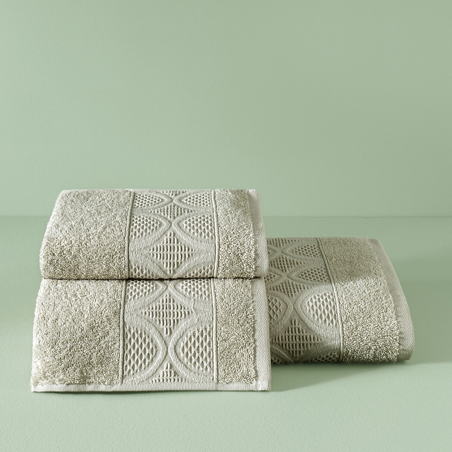 Taç Butik Patagonya Pamuk Banyo Havlusu Bej 70x140