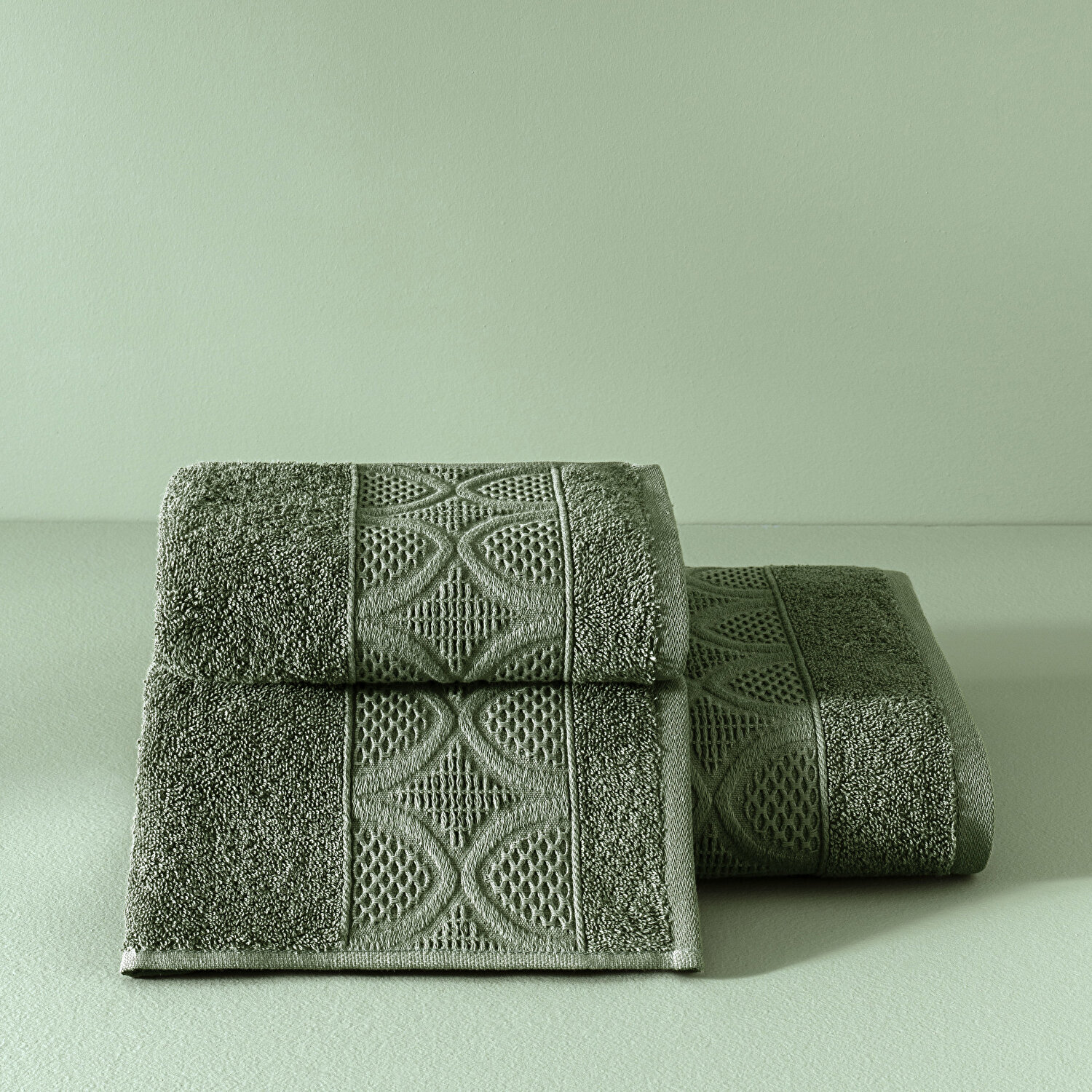 Taç Butik Patagonya Pamuk Banyo Havlusu Haki 70x140