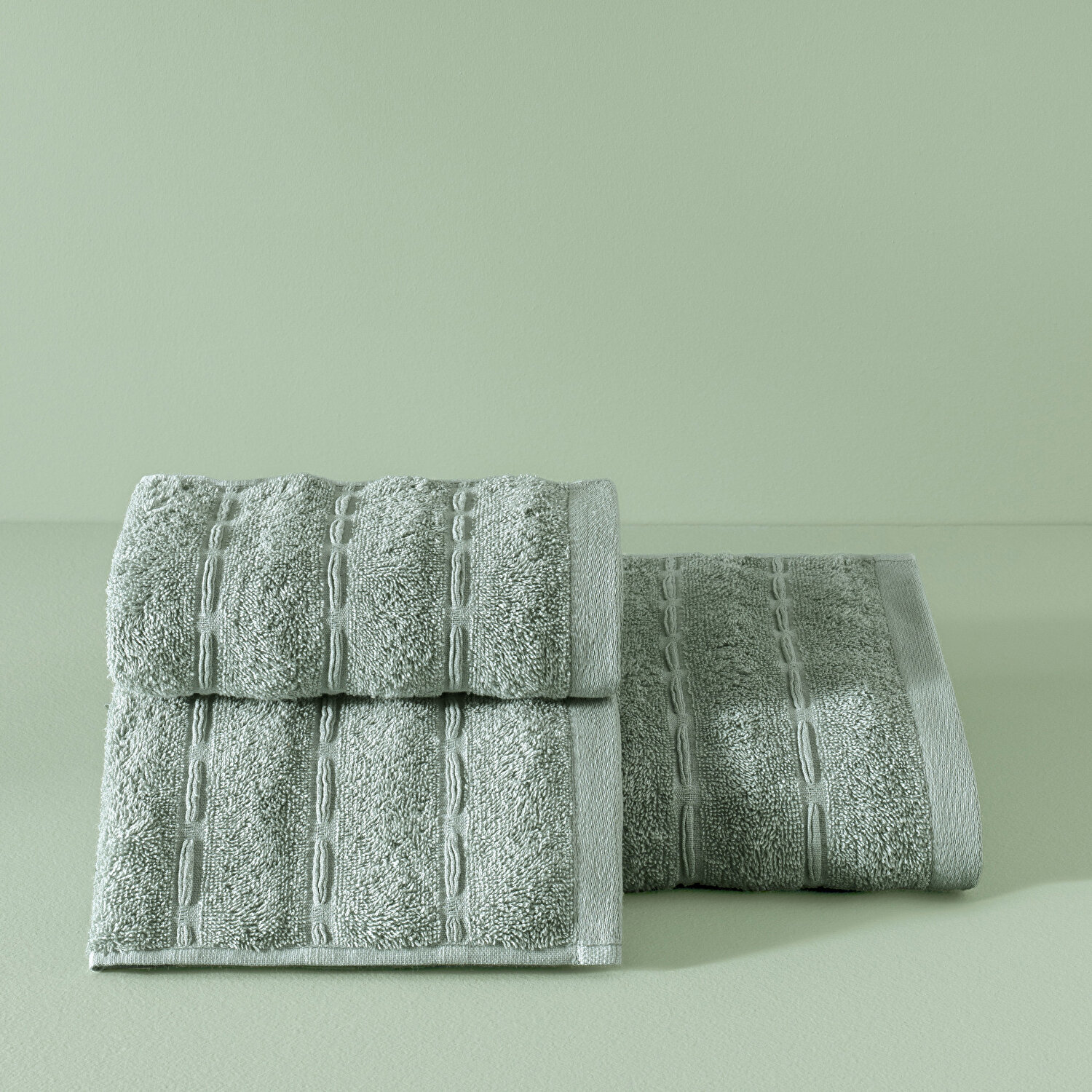 Taç Butik Patagonya Pamuk Yüz Havlusu Küf Yeşili 50x85