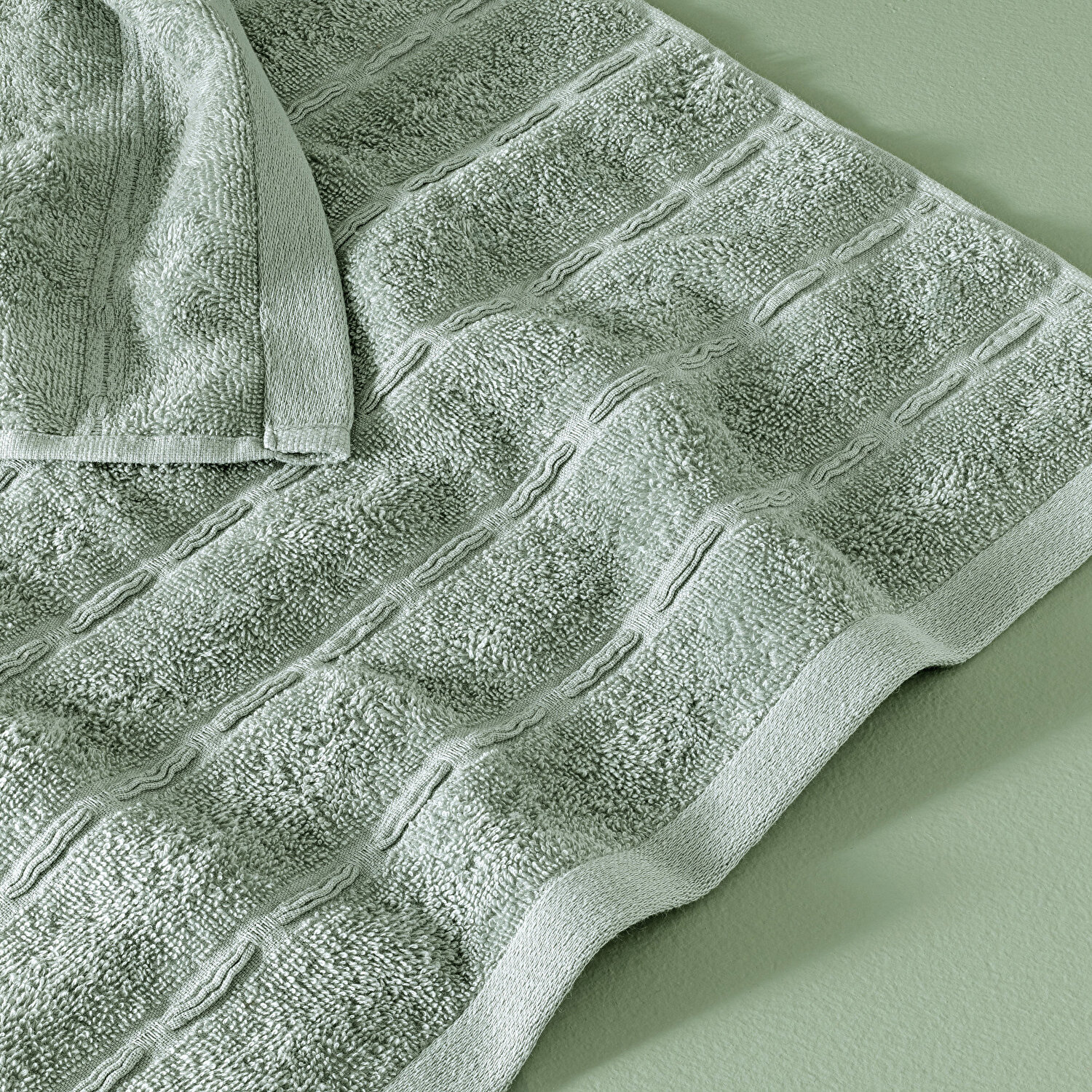 Taç Butik Patagonya Pamuk Yüz Havlusu Küf Yeşili 50x85