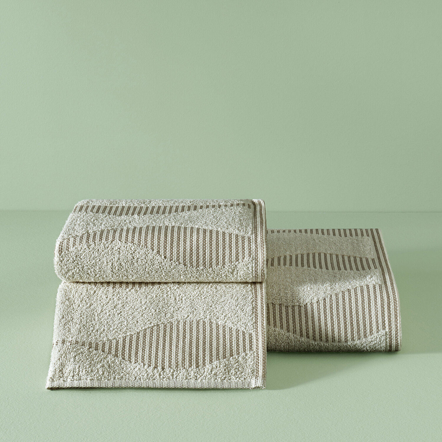 Taç Butik Patagonya Pamuk Yüz Havlusu Ekru 50x85