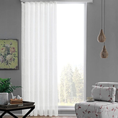 Taç Lecıno Hazır Tül Perde Ekru 250X260 cm