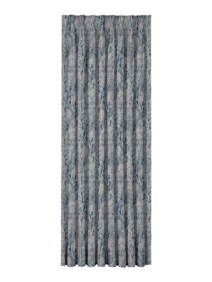 Taç Sora Fon Perde Lacivert Gri ( Max Yükseklik : 295 cm )