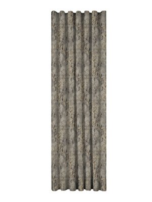 Taç Sora Fon Perde Gri Sarı ( Max Yükseklik : 295 cm )