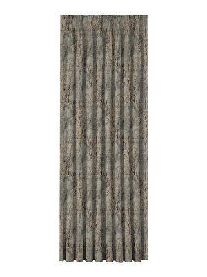 Taç Sora Fon Perde Gri Sarı ( Max Yükseklik : 295 cm )