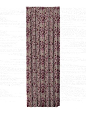 Taç Budeys Fon Perde Kırmızı ( Max Yükseklik : 295 cm )