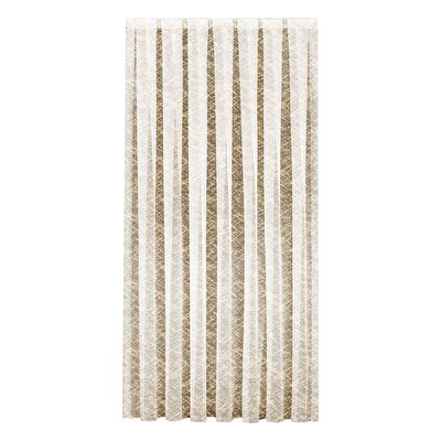 Taç Apron Örme Tül Perde Hardal Sarı ( Max Yükseklik : 265 cm )