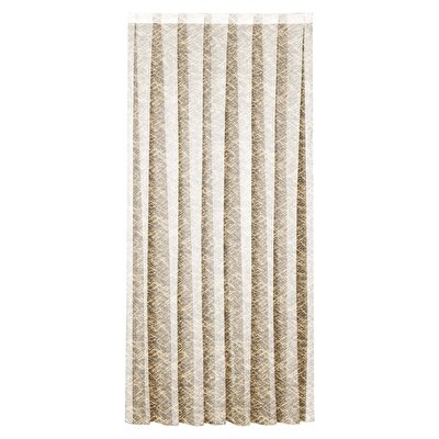 Taç Apron Örme Tül Perde Hardal Sarı ( Max Yükseklik : 265 cm )