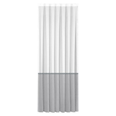 Taç Cruno Brode Tül Perde Gri ( Max Yükseklik : 290 cm )