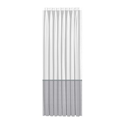 Taç Cruno Brode Tül Perde Gri ( Max Yükseklik : 290 cm )