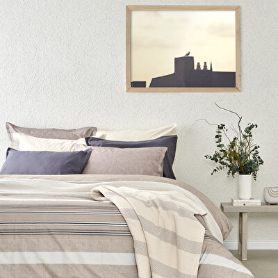 Taç Plain Viskoz Çift Kişilik Çok Amaçlı Set Gri