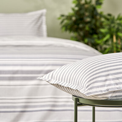 Taç Chain Çift Kişilik Nevresim Takımı Gri