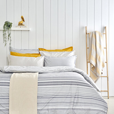 Taç Chain Çift Kişilik Nevresim Takımı Gri