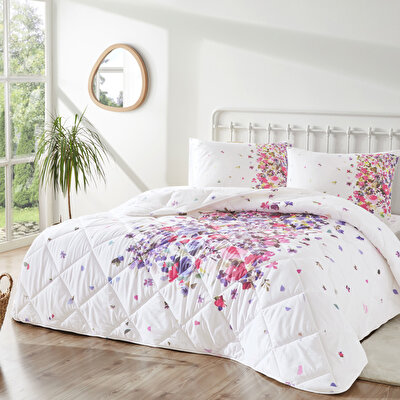 Taç Melosa Ranforce Tek Kişilik Yorgan Set Kırmızı