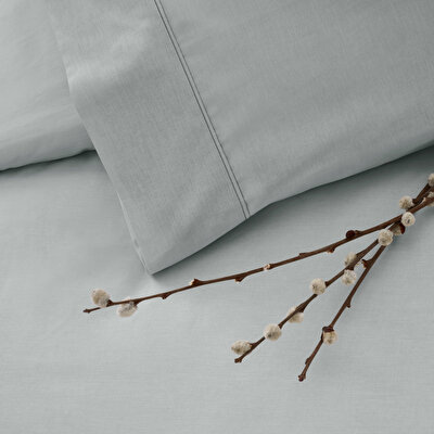 Taç Ranforce Basic Queen Size Nevresim Takımı Gri