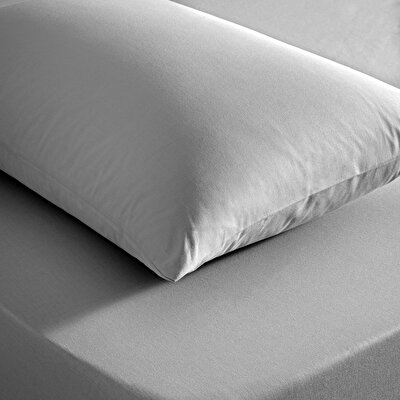 Taç Color Dreams Ranforce Çift Kişilik Çarşaf Seti Antrasit