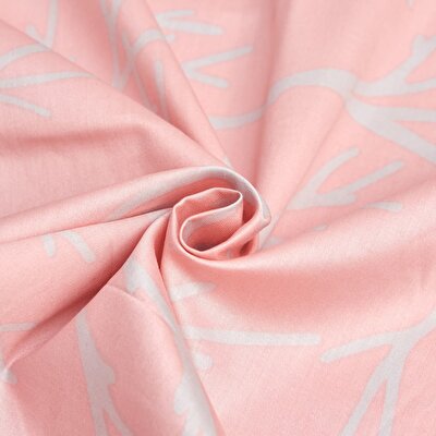 Brielle Çift Kişilik Saten Nevresim Seti Pembe