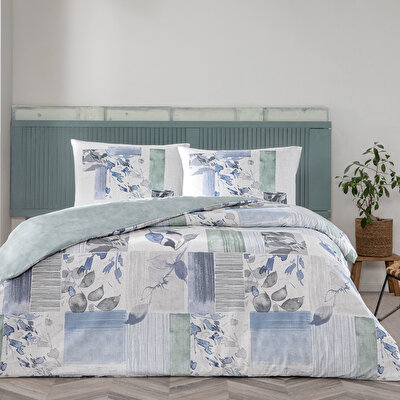 Taç Eloise Ranforce Tek Kişilik Nevresim Takımı Mavi