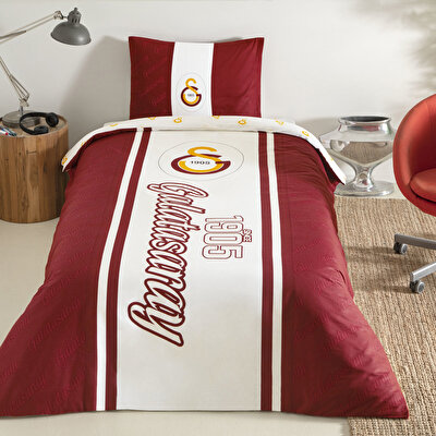 Taç Lisanslı Galatasaray 1905 Glow Tek Kişilik Pamuk Nevresim Takımı