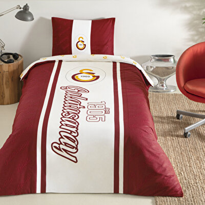 Taç Lisanslı Galatasaray 1905 Glow Tek Kişilik Pamuk Nevresim Takımı