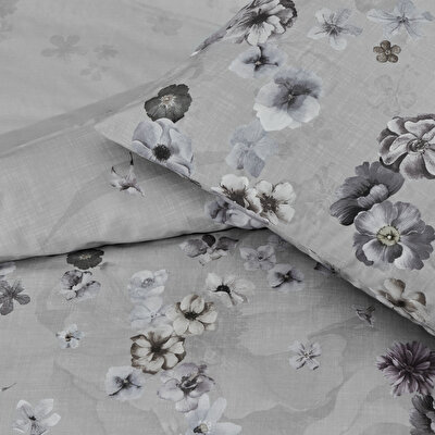 Taç Claire Ranforce Çift Kişilik Nevresim Takımı Gri